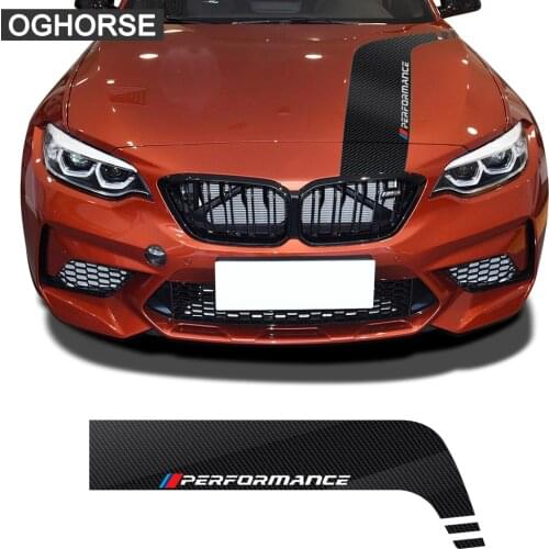 Car Hood Bonnet Stripes Decal Stickers for BMW M Performance f10 f20 f30 f22 f32 g01 g20 g05 g30 f45 f15 f16 e46 e90 Accessories