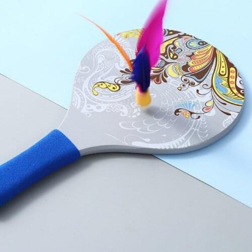 New Board and Badminton Set Thickened Board and Badminton Racket Set Delivers 12 Balls, Three Hair Balls for Indoor Fitness