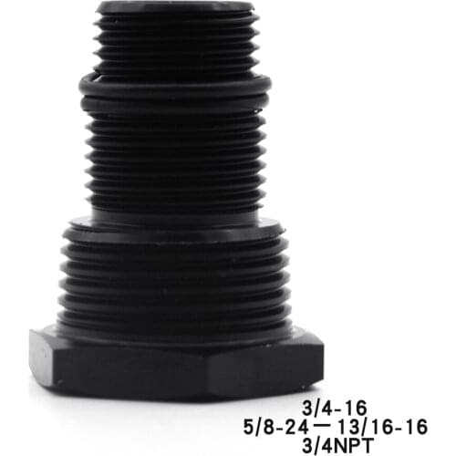 New 5/8-24 to 3/4-16, 13/16-16, 3/4NPT Automotive Threaded Oil Filter Adapter