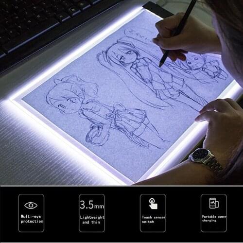 A5 LED Drawing Tablet Digital Graphics Pad USB LED Light Box Copy Board Electronic Art Graphic Painting Writing Table