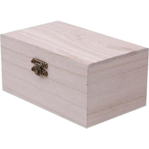 New Retro Jewelry Box Desktop Natural Wood Clamshell Storage Hand Decoration Wooden Box Postcard Storage Box for Home Supply