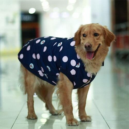 Warm Dog Vest Winter Pet Dog Clothes Windproof Dogs Clothes Down Jacket Padded Fleece Lined for Medium Large Dogs Pet Supplies