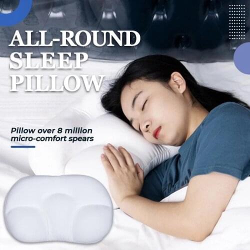 All-round Cloud Pillow Multifunctional Egg Sleep Pillow Solid Color Super Soft Pillow For Neck Home Textiles Dropshipping
