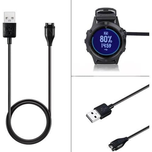 USB Data and Dock Charger for Garmin Fenix 5/5X/5S /Forerunner 945/935/245/245M/45/45S/instinct