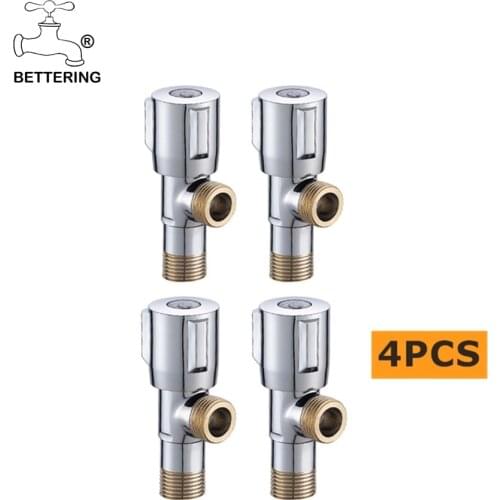 Bathroom Brass Chrome Corner Angel Valve Radiator Block Valves Towel Warmer Angled Stop Valves Shut Off Valve for Toilet Kitchen