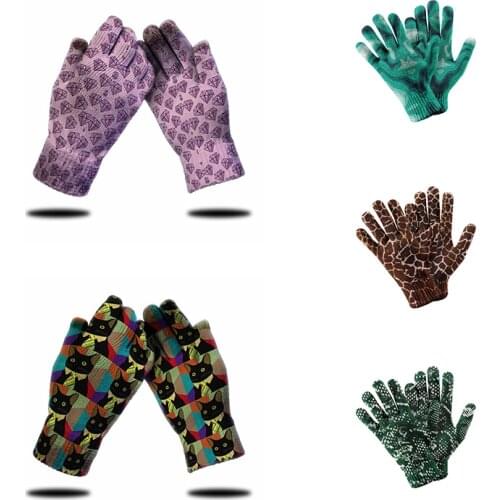 Knitted Adult Gloves Daily Work Gardening Gloves Touch Screen Gloves For Mobile Phone Construction Welding Woodworking Gloves