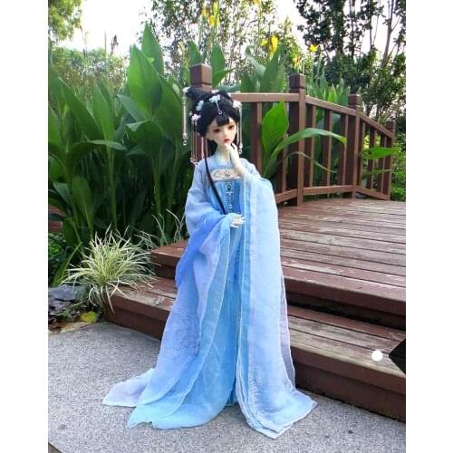 1/4 1/3 BJD clothes accessories Chinese Ancient Costume Hanfu Fairy Dress for BJD/SD big girl doll,without doll and other A1147