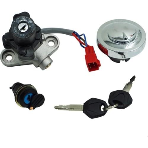 1 Set Motorcycle Ignition Switch Lock Fuel Gas Cap Seat Lock For Ymaha V-STAR 650 1100 1999-2016 high performance parts