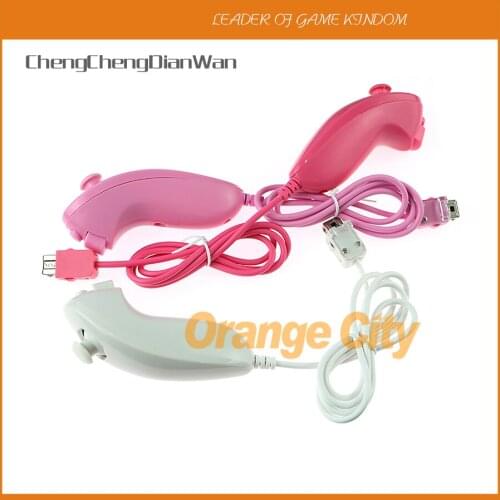 1PC Wired Vibration Shock Game Controller left gaming Nunchucks for PC & Laptop Nintendo Wii Controller