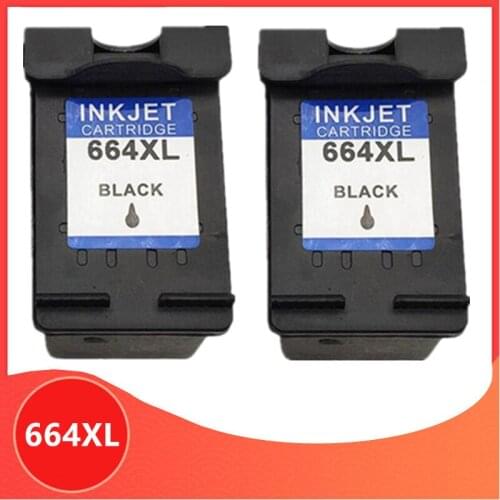 2 Black 664 for HP 664XL 664 Ink Cartridge for HP664 Deskjet 1115 2135 3635 2138 3636 3638 4535 4536 4538 4675 4676 4678 printer