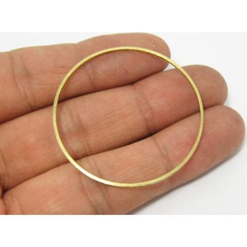 50pcs Brass pendant 45mm circle round Raw brass findings R572