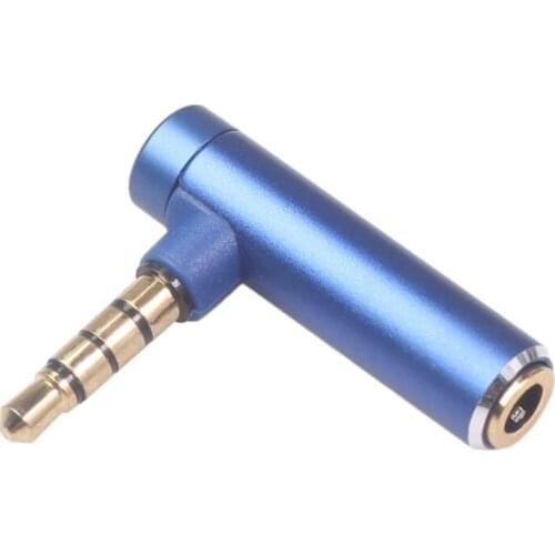 3.5mm Male to Female Adapter 90 Degree Right Angle Converter L-shaped Elbow Connection Headphone Cable