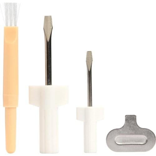 4pcs/set Needle Plate Driver Sewing Screwdriver Cleaning Brush Sewing Repair Tool for Sewing Machine Repair Accessories Dropship