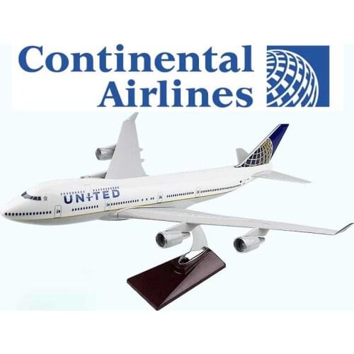 47CM 1/150 United Airlines 747 B747 Airplane Resin Airliner Model Gift Decoration Display Show