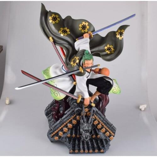 Anime One Piece Land Of Wano Country Roronoa Zoro Ver. PVC Action Figure Collection Model Toys