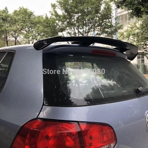 Car Styling Exterior Universal Style Rear Spoiler Wing Tail Trunk Lid Cover Decoration For Volkswagen Golf 6 2010 2011 2012 2013