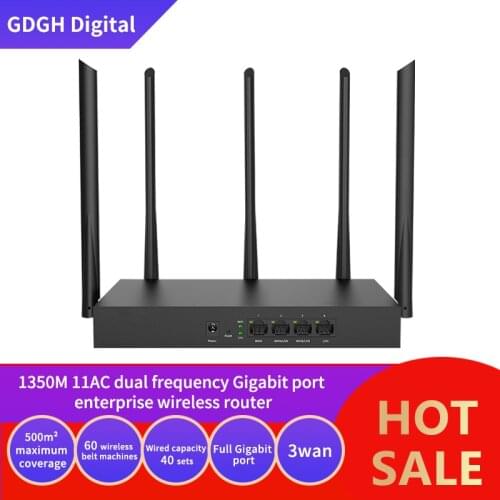 GLVISION GLW20E AC1350M Wireless WiFi Router with 2.4G/5.0G High Gain Antenna Dual Band Wifi Repeater,App Control,VPN