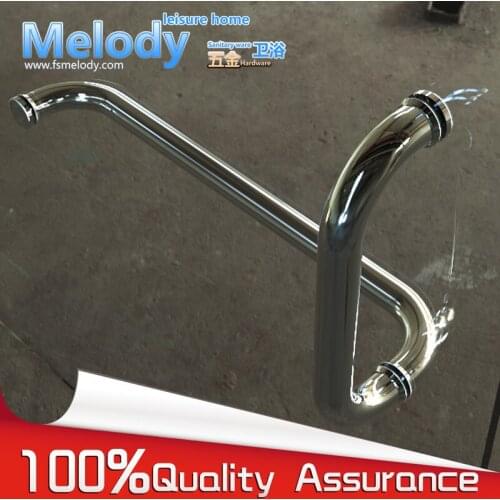Frameless Shower Door Handle L shape 304 stainless steel Chrome