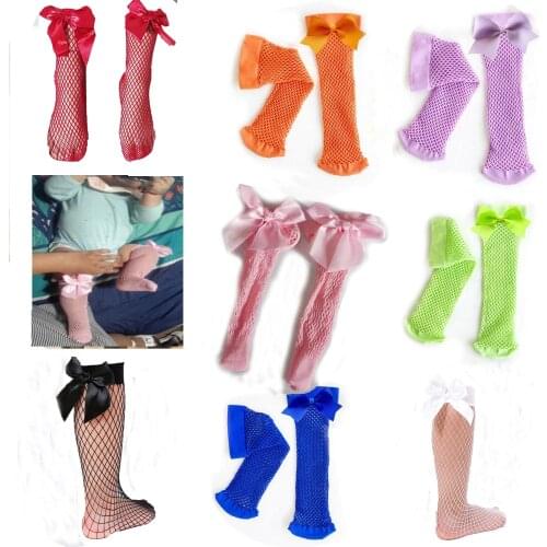 NEW Korean Candy Color Fishnet Child Stockings Fashion Summer Breathable Trendy Kids Fishnet Socks FIT 0-8YEARS 1PAIRS/2PCS