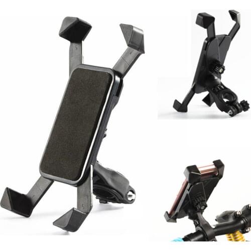 Phone Holder Motorcycle Mobile Cellphone Holder Bike Handlebar Clip Stand GPS Mount Bracket for IPhone Samsung Anti Shake