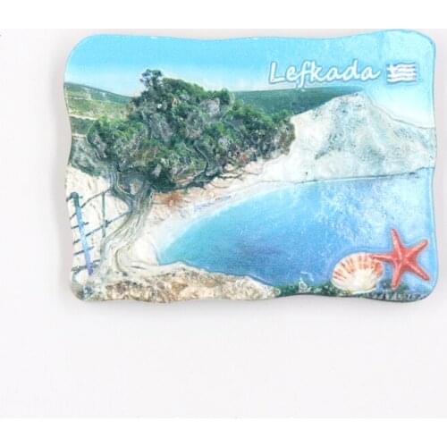 Greece 1st Wave Athens Skiathos Crete Resin Refrigerator Stickers Travel Souvenir Home Decoration Viewpoint Magnetic Gift Fridge