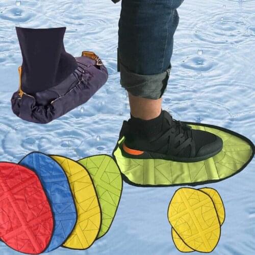 Handsfree Automatic Step Sock Shoe Cover Reusable Shoes Covers Carpet Protectors