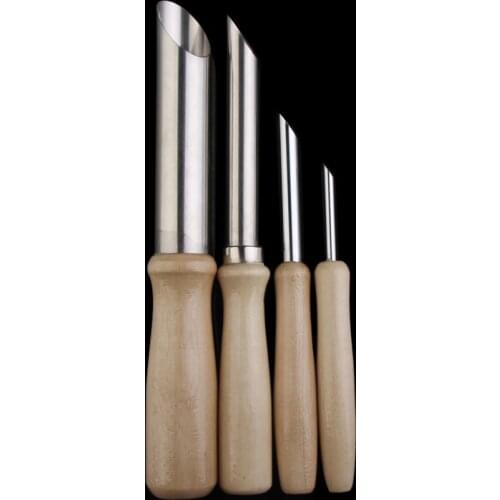 10Sets (4 Pcs/sets) Stainless Steel Circle Shaping Pottery Clay Sculpture Tools Hole Punch