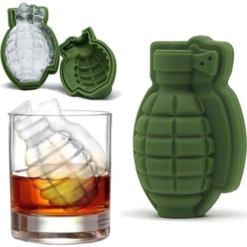 Ice-cream Shape 3D Green Ice Cube Mold Maker Bar Party Silicone Trays Mold Tool Chocolate Cake Baking Gift