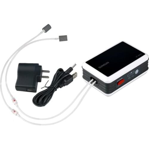 Aquarium pump outdoor lithium battery portable oxygen pump aerator compressor ornamental fish air compressor 110V-240V/USB