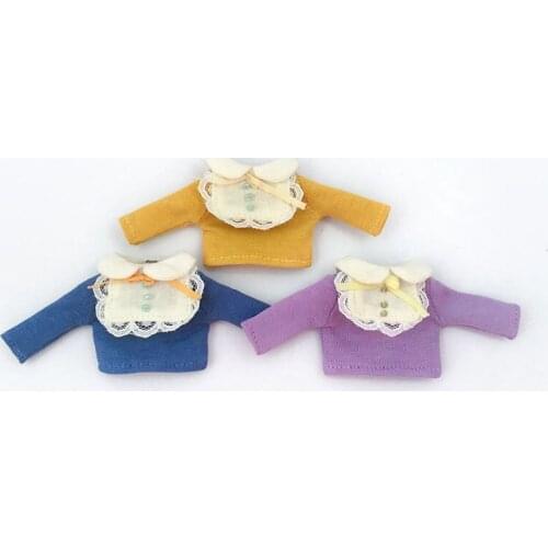 OB11 baby clothes 1/12 BJD clothes GSC YMY plain body can wear striped long sleeve T-shirt doll clothes