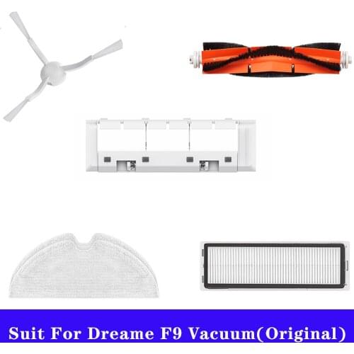 Original Spare Parts Side Brush Hepa Filter Mop Cloth Main Brush Cover Suit For Derama F9 Vacuum Cleaner Robot Accessories