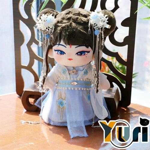 Yuri Original Handmade Han Fu Outfit Clothes For 20cm Doll Toy Clothing Suit Cute Cosplay Child Gift GG C