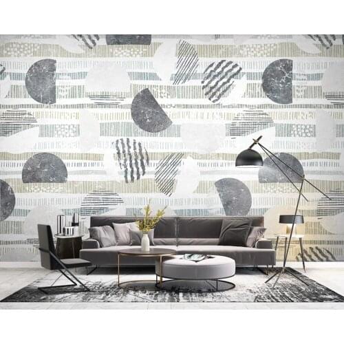 Papel de parede Modern abstract lines geometric 3d wallpaper mural for living room sofa TV wall bedroom wall papers home decor