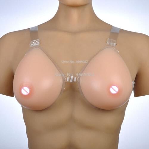 Shoulder Strap 500g 600g 800g Fake Breasts Silicone Cancer Breast Prosthesis False Boobs For Mastectomy Crossdresser Shemale Use