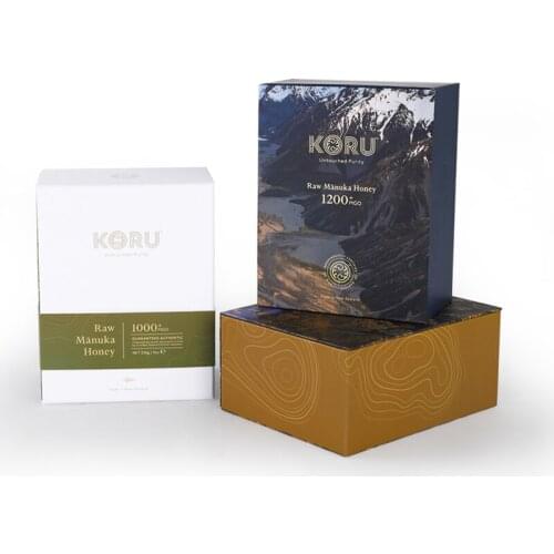 Custom Logo Printed Luxury bee honey packaging boxes