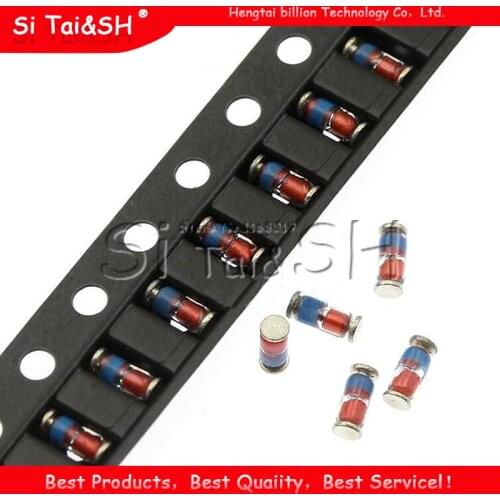 100PCS ZMM 3V 3V3 3V9 4V7 5V1 7V5 8V2 10V 12V 15V 16V 18V 20V 24V LL34 SMD Zener diode package 1/2W 0.5w Chip Zener diode