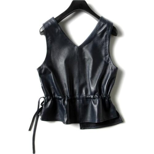 WLWFYWLT Women's Leather Vests