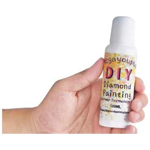 100ml DIY Diamond Painting Conserver Permanent Hold & Shine Effect Sealer for All 5D Diamond Painting Fix color Brightener Glue