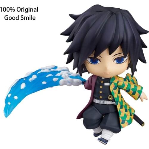 100% Original Good Smile Tomioka Giyuu Nendoroid Q Version Demon Slayer Anime Doll Model 10Cm Collection Action Figure Toys Gift