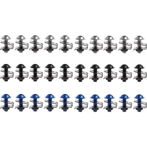 10x 6mm Motorcycle Fairing Bolt Nut Spire Speed Fastener Clip Screw For Yamaha Rack Plating