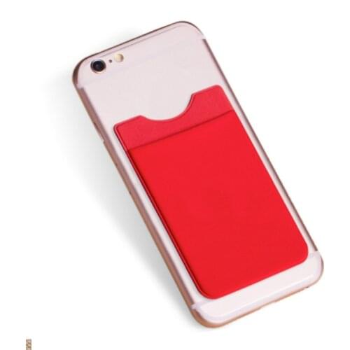 2019 Fashion Elastic Lycra Adhesive Cell Phone ID Credit Card Holder Women Sticker Pocket Wallet Case Card Holder #E