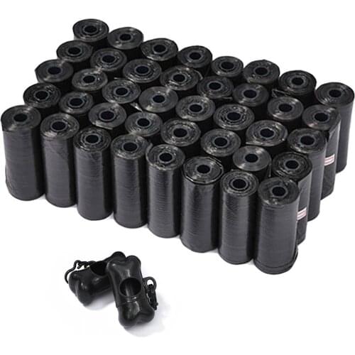 40 Rolls Pet Supply Dog Pet Waste Poop Bags with 2 Leash Clips and Dispensers Wholesale Disposable Pet Waste Bags
