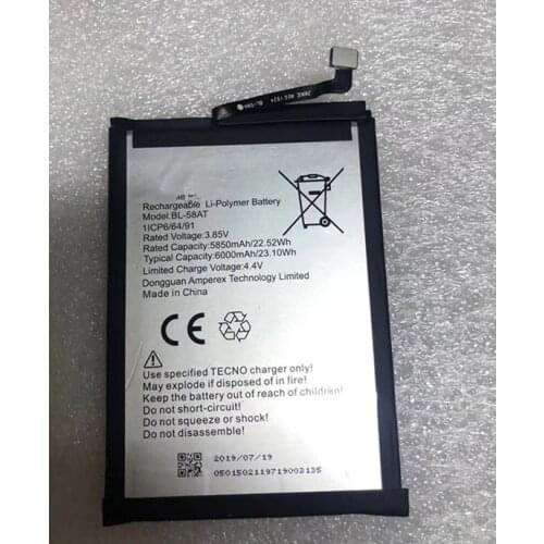 TECNO BL-58AT 6000mah Battery
