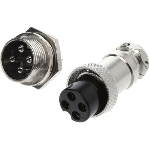 AXYC Aviation Plug Male & Female Wire Panel Metal Connector 16mm 2/3/4/5/6/8/9 Pin GX16