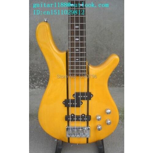 Free shipping new 4 strings electric bass guitar with chrome hardware and basswood body made in China+foam box 328