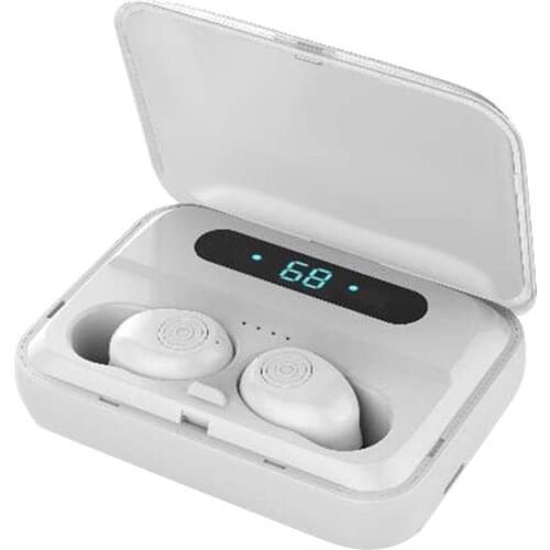 SOONHUA BT Earphone Wireless Earbuds In-Ear Headset Earphones With Digital Display And USB Cable