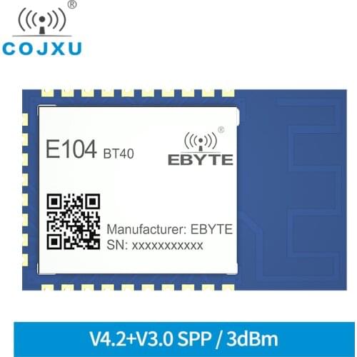 Blutooth Module Ble4.2 SPP3.0 Serial to Dual-mode ISM 2.4GHz AT command GPIO SMD Transmitter and Receiver ocjxu E104-BT40