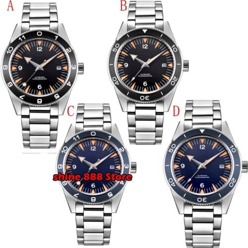 Corgeut 41mm sterile dial date sapphire glass Miyota 8215 automatic mens mechanical wristwatch waterproof luminous