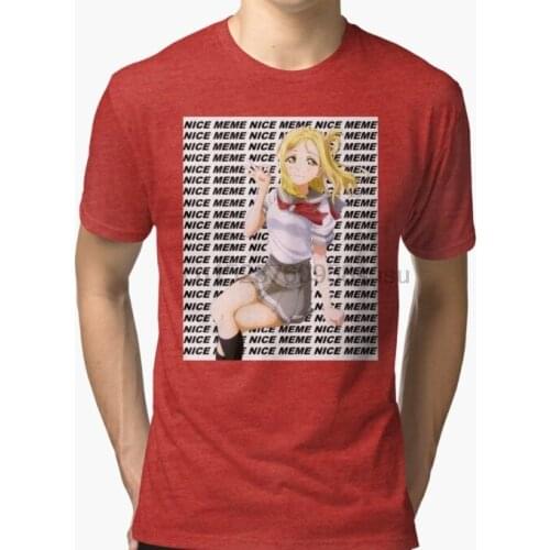 Men tshirt Short sleeve NICE MEME MARI OHARA T Shirt One neck Women t-shirt