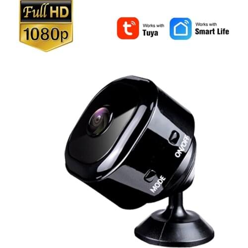 NEOCoolcam HD1080P Smart Life Super Mini Tuya Camera Portable 120 degree wide angle Night Vision IP Wifi Camera support TF Card